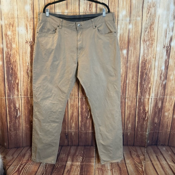 Member’s Mark Mason Men’s 5-Pocket Straight Fit Pants Khaki Size 40x32 - Picture 1 of 6